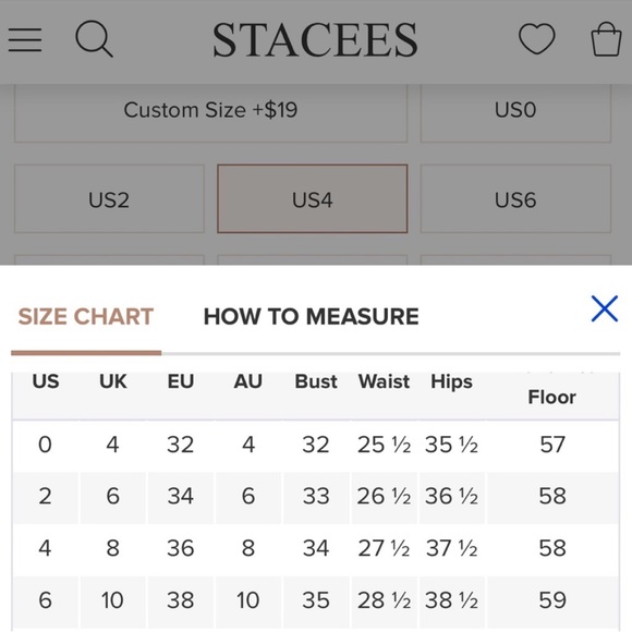 Stacees Sky Blue Gold Metallic Shimmer Floor Length gown with side slit size 2 - Picture 12 of 12